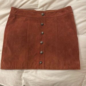 Gianni bini suede mini skirt